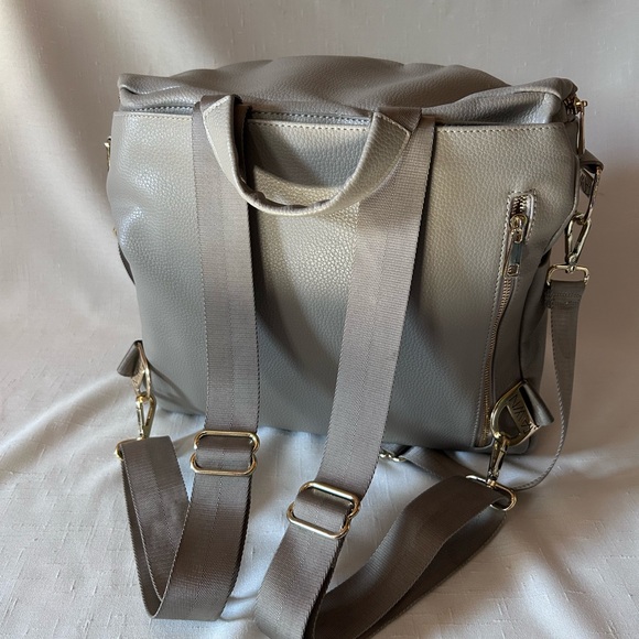 Fawn Design Original Gray Backpack Diaper Bag